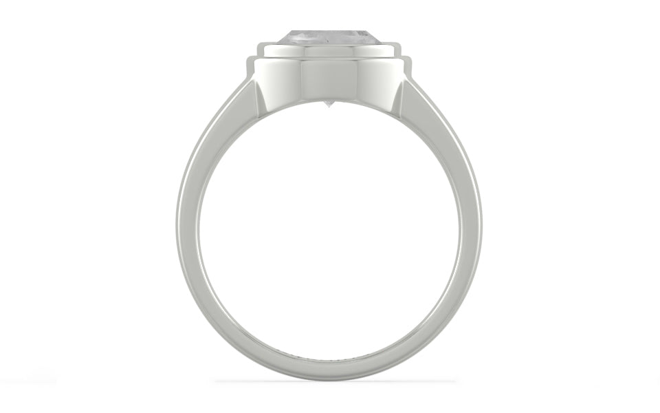 Sterling Silver Ceylon White Sapphire Ring Limited Quality (R3)