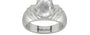 Sterling Silver Ceylon White Sapphire Ring Limited Quality (R4)