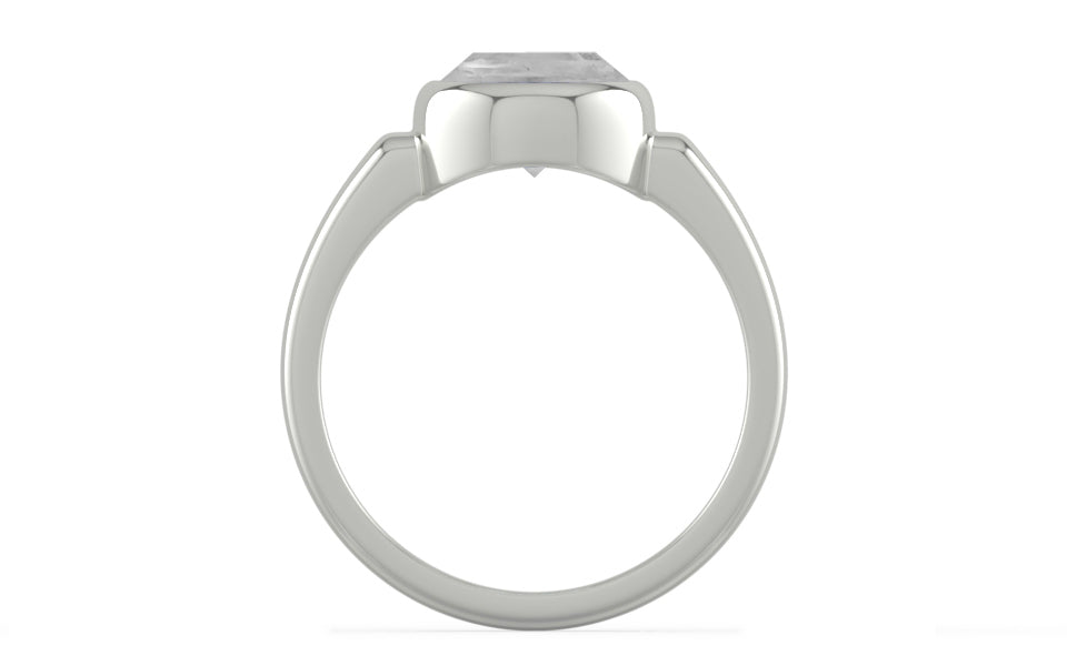Sterling Silver Ceylon White Sapphire Ring Limited Quality (R6)