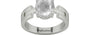 Sterling Silver Ceylon White Sapphire Ring Limited Quality (R8)