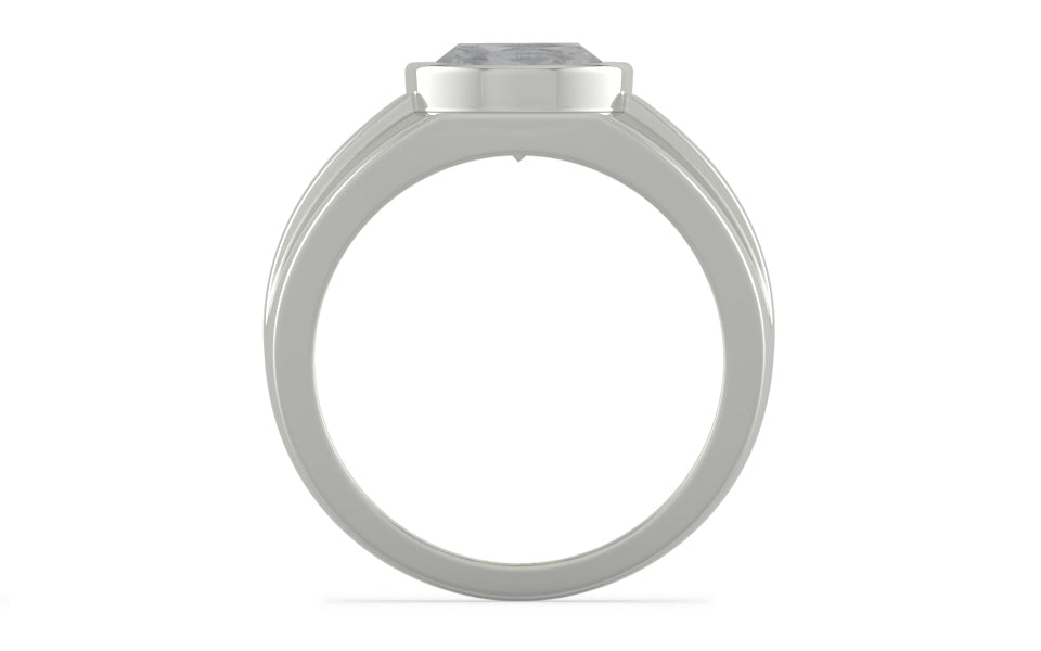 Sterling Silver Ceylon White Sapphire Ring Prime Quality (R1)