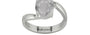 Sterling Silver Ceylon White Sapphire Ring Prime Quality (R2)