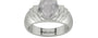 Sterling Silver Ceylon White Sapphire Ring Prime Quality (R4)