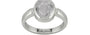 Sterling Silver Ceylon White Sapphire Ring Prime Quality (R6)