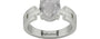 Sterling Silver Ceylon White Sapphire Ring Prime Quality (R8)
