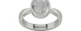 Sterling Silver Ceylon White Sapphire Ring Prime Quality (R9)