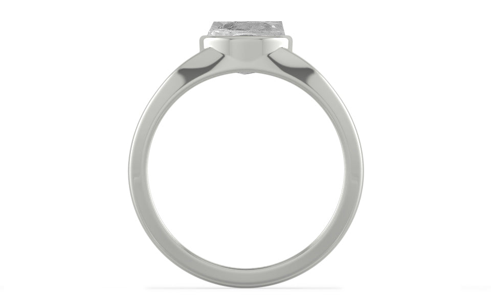 Sterling Silver Ceylon White Sapphire Ring Rare Quality (R10)