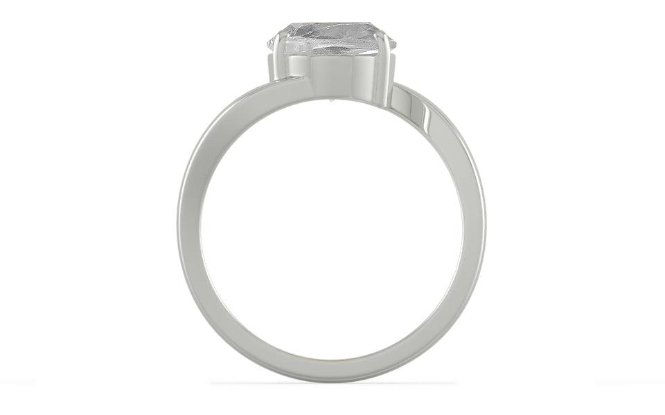 Sterling Silver Ceylon White Sapphire Ring Rare Quality (R2)