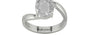 Sterling Silver Ceylon White Sapphire Ring Rare Quality (R2)