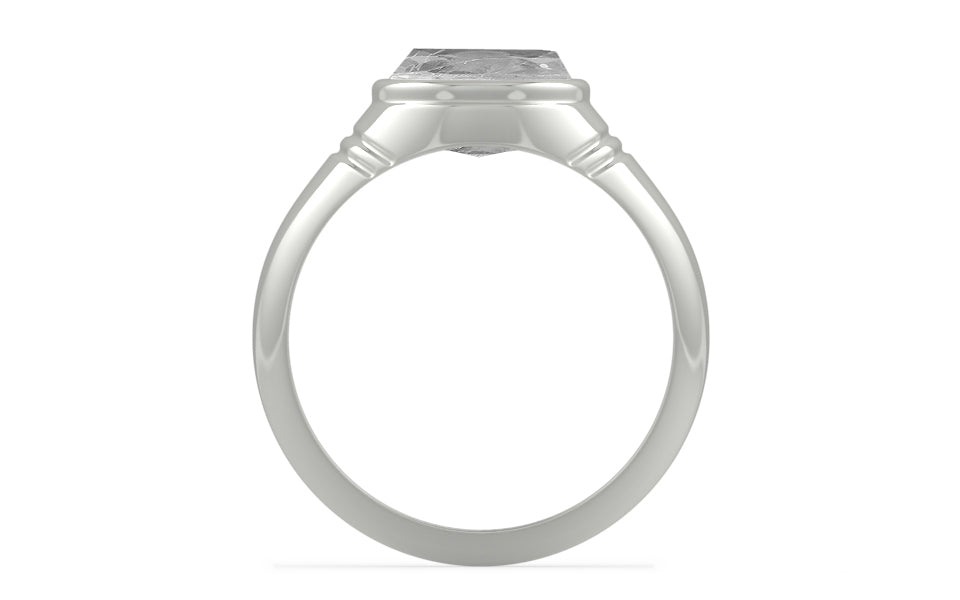 Sterling Silver Ceylon White Sapphire Ring Rare Quality (R7)