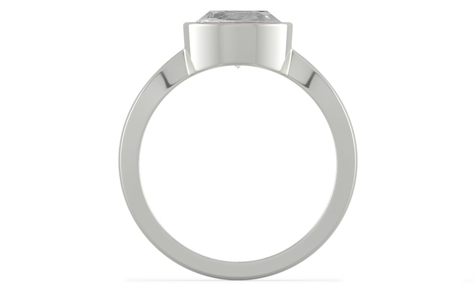 Sterling Silver Ceylon White Sapphire Ring Rare Quality (R9)