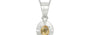 Sterling Silver Ceylon Yellow Sapphire Pendant Fine Quality (P11)