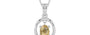 Sterling Silver Ceylon Yellow Sapphire Pendant Fine Quality (P2)