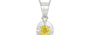 Sterling Silver Ceylon Yellow Sapphire Pendant Limited Quality (P11)