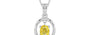 Sterling Silver Ceylon Yellow Sapphire Pendant Limited Quality (P2)