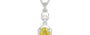 Sterling Silver Ceylon Yellow Sapphire Pendant Limited Quality (P6)