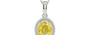 Sterling Silver Ceylon Yellow Sapphire Pendant Limited Quality (P7)