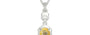 Sterling Silver Ceylon Yellow Sapphire Pendant Prime Quality (P6)