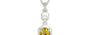Sterling Silver Ceylon Yellow Sapphire Pendant Rare Quality (P6)