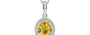 Sterling Silver Ceylon Yellow Sapphire Pendant Rare Quality (P7)