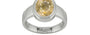 Sterling Silver Ceylon Yellow Sapphire Ring Fine Quality (R3)