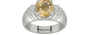 Sterling Silver Ceylon Yellow Sapphire Ring Fine Quality (R4)