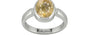 Sterling Silver Ceylon Yellow Sapphire Ring Fine Quality (R6)