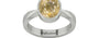 Sterling Silver Ceylon Yellow Sapphire Ring Fine Quality (R9)