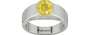 Sterling Silver Ceylon Yellow Sapphire Ring Limited Quality (R10)