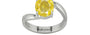 Sterling Silver Ceylon Yellow Sapphire Ring Limited Quality (R2)