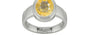 Sterling Silver Ceylon Yellow Sapphire Ring Prime Quality (R3)