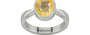 Sterling Silver Ceylon Yellow Sapphire Ring Prime Quality (R9)