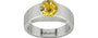 Sterling Silver Ceylon Yellow Sapphire Ring Rare Quality (R10)