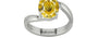 Sterling Silver Ceylon Yellow Sapphire Ring Rare Quality (R2)