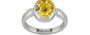 Sterling Silver Ceylon Yellow Sapphire Ring Rare Quality (R6)