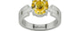 Sterling Silver Ceylon Yellow Sapphire Ring Rare Quality (R8)
