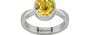 Sterling Silver Ceylon Yellow Sapphire Ring Rare Quality (R9)