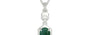 Sterling Silver Emerald Pendant Prime Quality (P6)