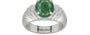 Sterling Silver Emerald Ring Fine Quality (R4)