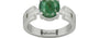 Sterling Silver Emerald Ring Fine Quality (R8)
