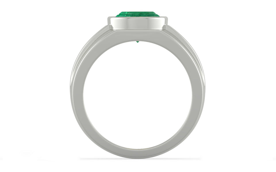 Sterling Silver Emerald Ring Limited Quality (R1)