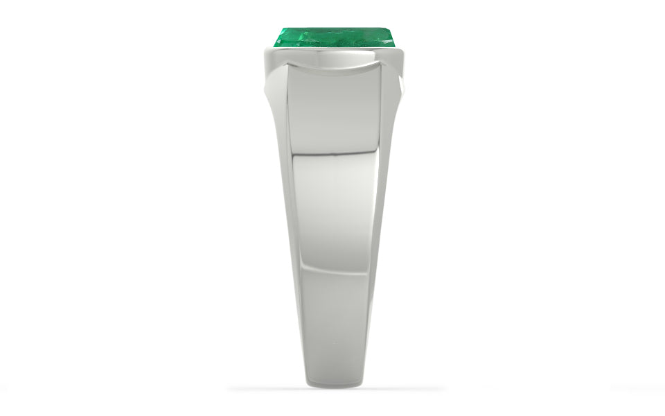 Sterling Silver Emerald Ring Limited Quality (R10)