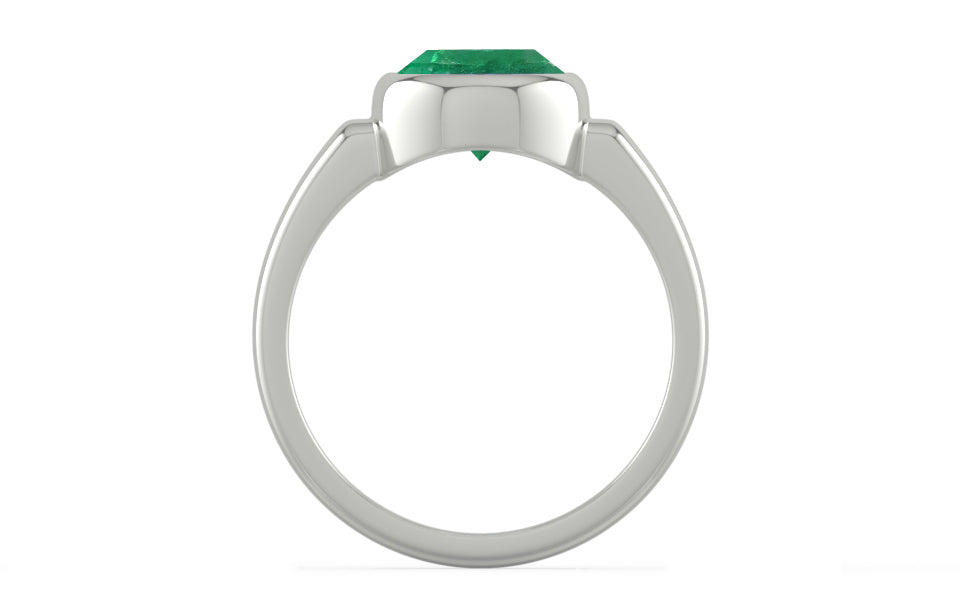 Sterling Silver Emerald Ring Limited Quality (R6)