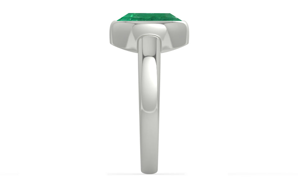 Sterling Silver Emerald Ring Limited Quality (R6)
