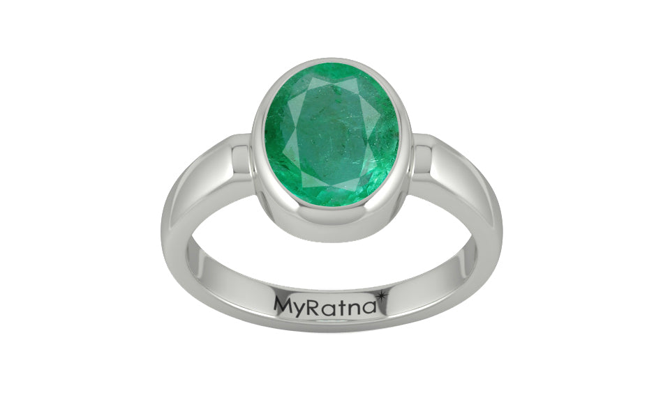 Sterling Silver Emerald Ring Limited Quality (R6)