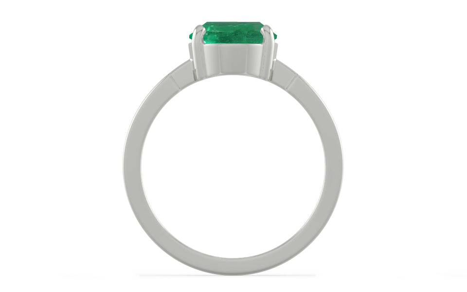 Sterling Silver Emerald Ring Limited Quality (R8)
