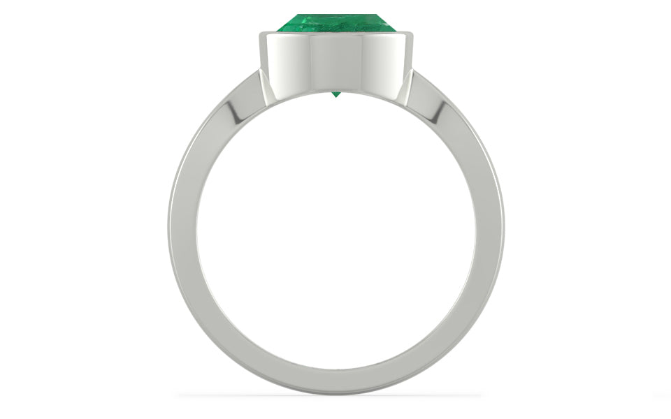Sterling Silver Emerald Ring Limited Quality (R9)