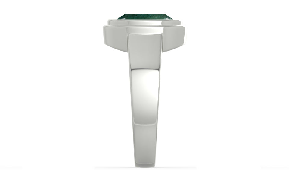 Sterling Silver Emerald Ring Prime Quality (R3)