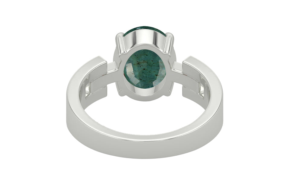 Sterling Silver Emerald Ring Prime Quality (R8)