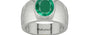 Sterling Silver Emerald Ring Rare Quality (R1)